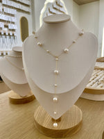 Load image into Gallery viewer, Gold Pearl Layering Necklace