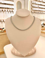 Load image into Gallery viewer, Grey Color Medium Size Pearl Necklace