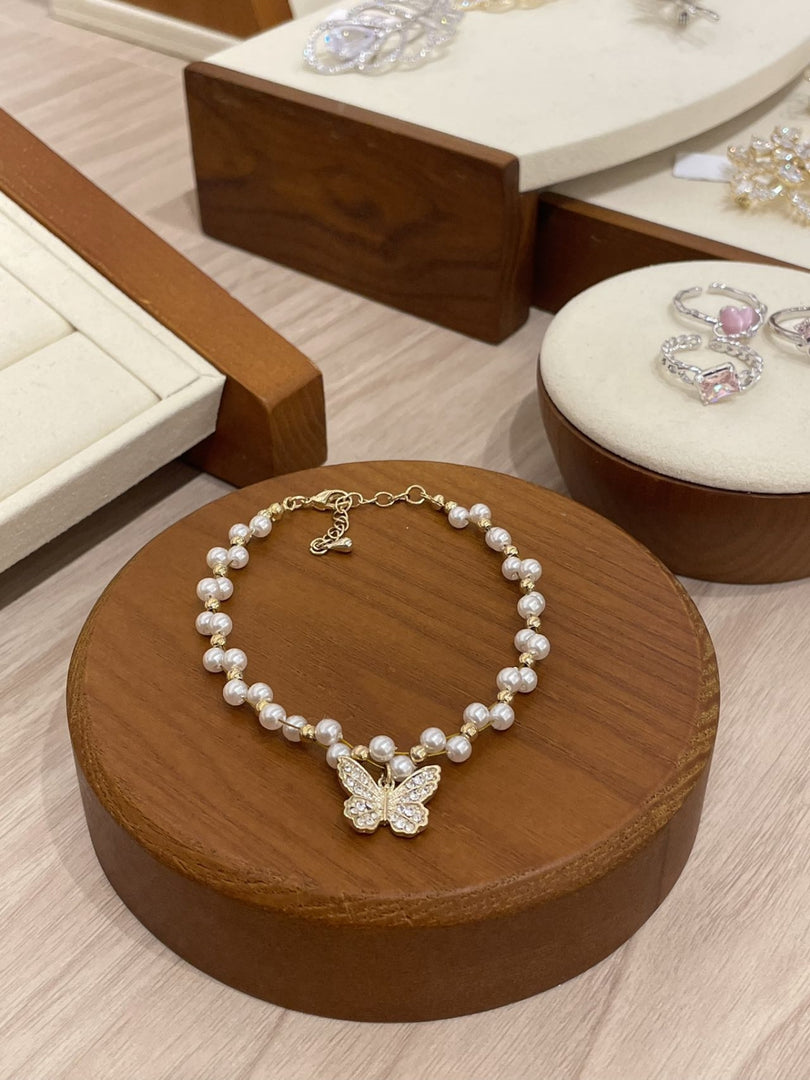 Butterfly Marquise Pearl Bracelet