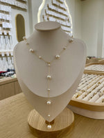 Load image into Gallery viewer, Gold Pearl Layering Necklace
