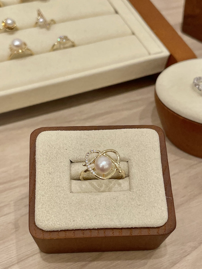 Pear shaped deals pearl ring